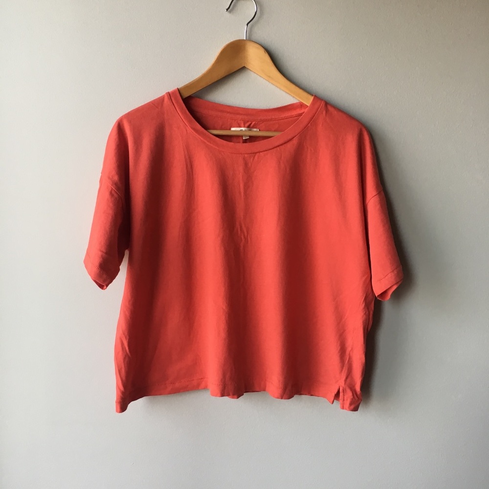 Madewell boxy crop tee